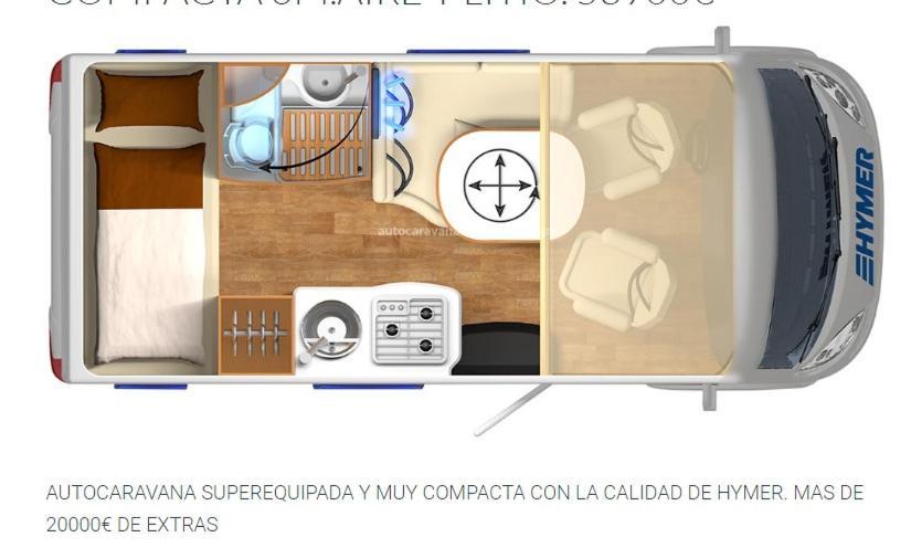 Hymer Campervan Campo de lujo *